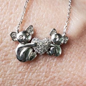 STERLING KOALA AND BABY NECKLACE